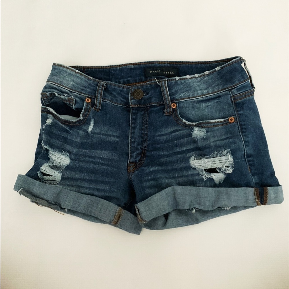 Aeropostale low-rise jean shorts. Size 2